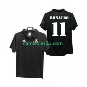 Camisolas de futebol Real Madrid RONALDO 11 2003 Retro Equipamento Alternativa 2002 Manga Curta